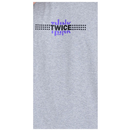 Target Ανδρική κοντομάνικη μπλούζα T-Shirt Single Jersey "Twice"